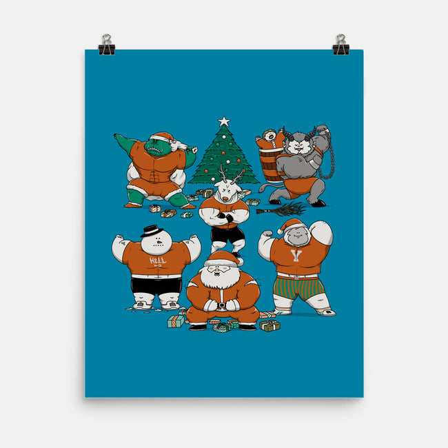 Merry Muscular Christmas-None-Matte-Poster-pigboom