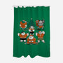 Merry Muscular Christmas-None-Polyester-Shower Curtain-pigboom