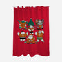 Merry Muscular Christmas-None-Polyester-Shower Curtain-pigboom
