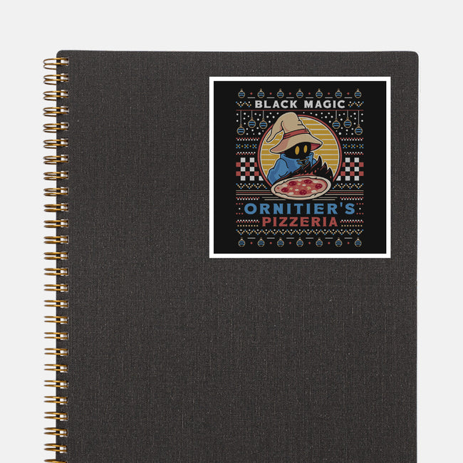 Ornitier Pizzeria Ugly Sweater-None-Glossy-Sticker-LAGELANTEE