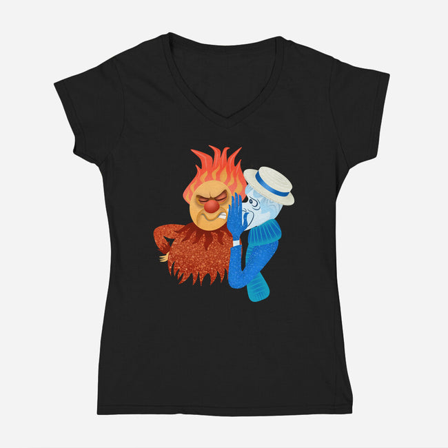 Misered-Womens-V-Neck-Tee-DrawnByBryan