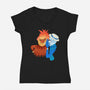 Misered-Womens-V-Neck-Tee-DrawnByBryan