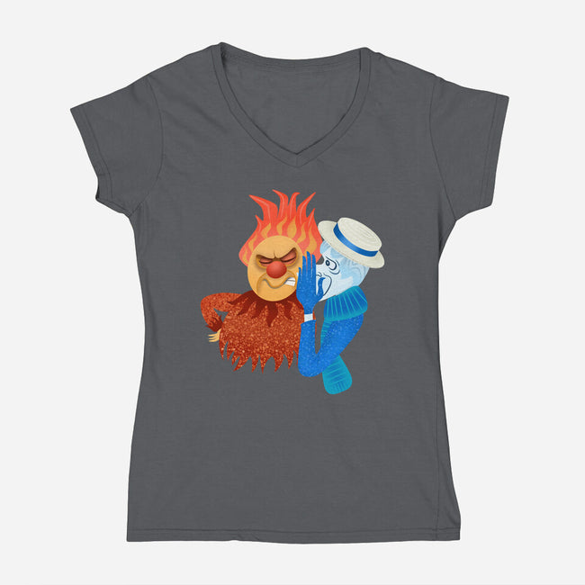 Misered-Womens-V-Neck-Tee-DrawnByBryan