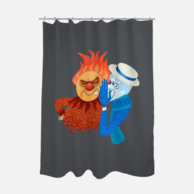 Misered-None-Polyester-Shower Curtain-DrawnByBryan