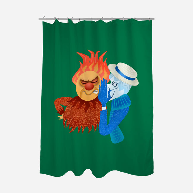 Misered-None-Polyester-Shower Curtain-DrawnByBryan