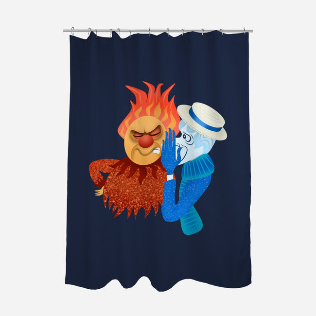 Misered-None-Polyester-Shower Curtain-DrawnByBryan