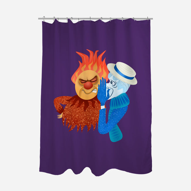 Misered-None-Polyester-Shower Curtain-DrawnByBryan