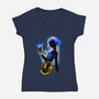 Zoey Shadow-Womens-V-Neck-Tee-hypertwenty
