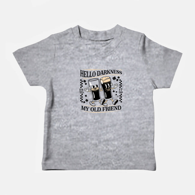 Hello Darkness-Baby-Basic-Tee-rocketman_art