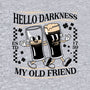 Hello Darkness-Womens-V-Neck-Tee-rocketman_art