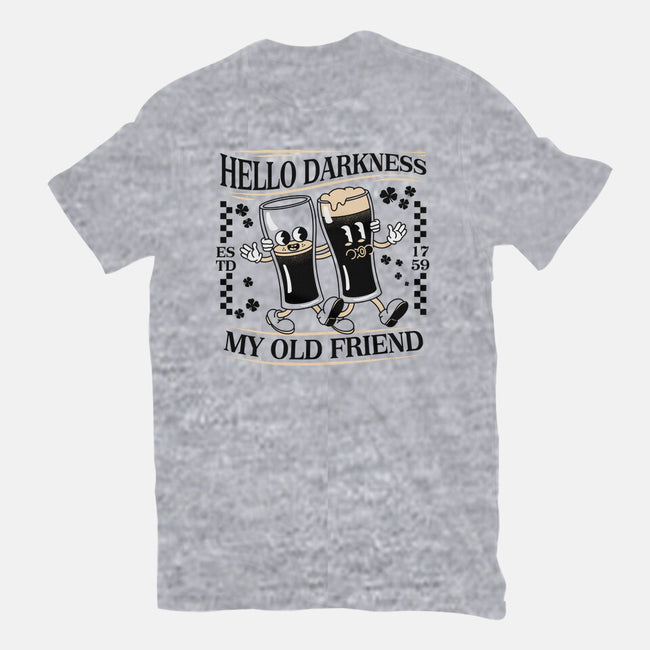 Hello Darkness-Womens-Fitted-Tee-rocketman_art
