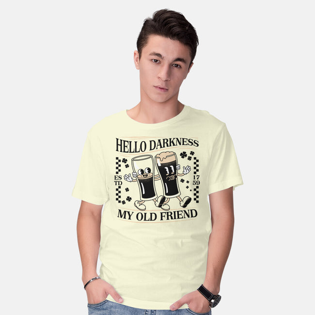 Hello Darkness-Mens-Basic-Tee-rocketman_art