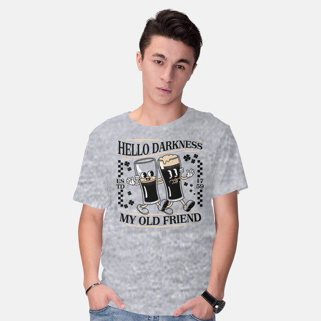 Hello Darkness-Mens-Basic-Tee-rocketman_art