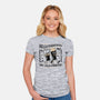 Hello Darkness-Womens-Fitted-Tee-rocketman_art