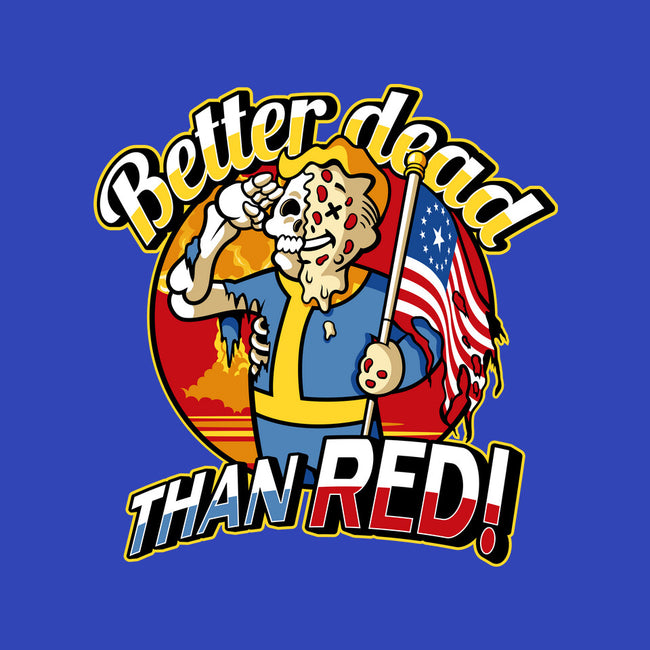 Better Dead Than Red-Womens-Fitted-Tee-demonigote