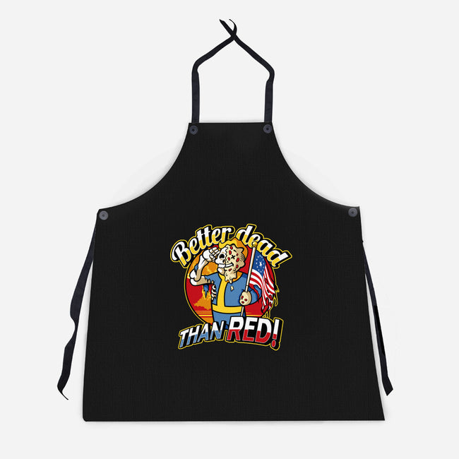 Better Dead Than Red-Unisex-Kitchen-Apron-demonigote