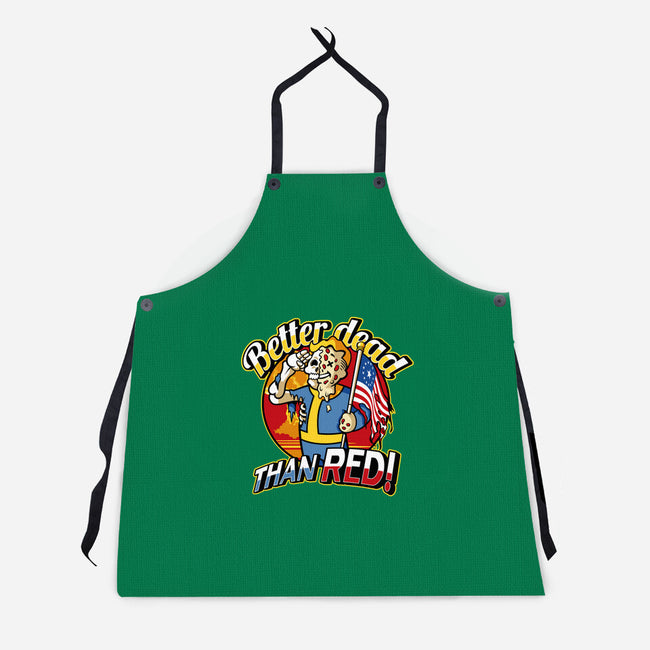 Better Dead Than Red-Unisex-Kitchen-Apron-demonigote