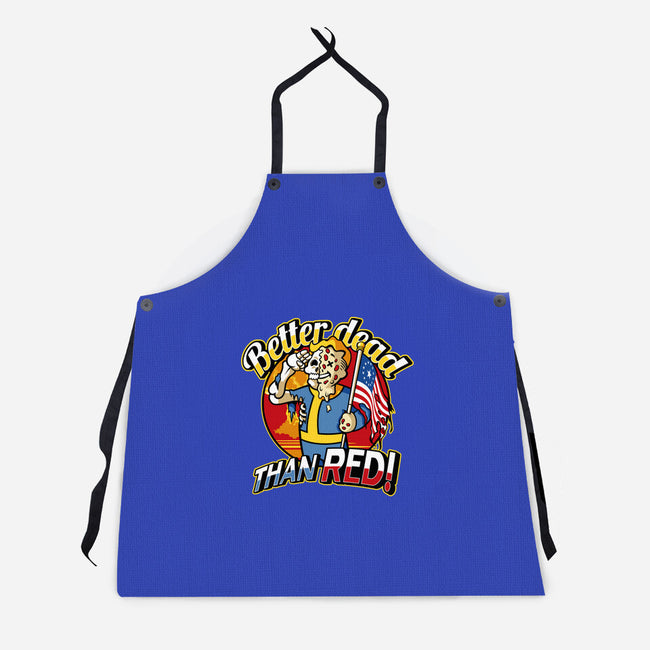 Better Dead Than Red-Unisex-Kitchen-Apron-demonigote
