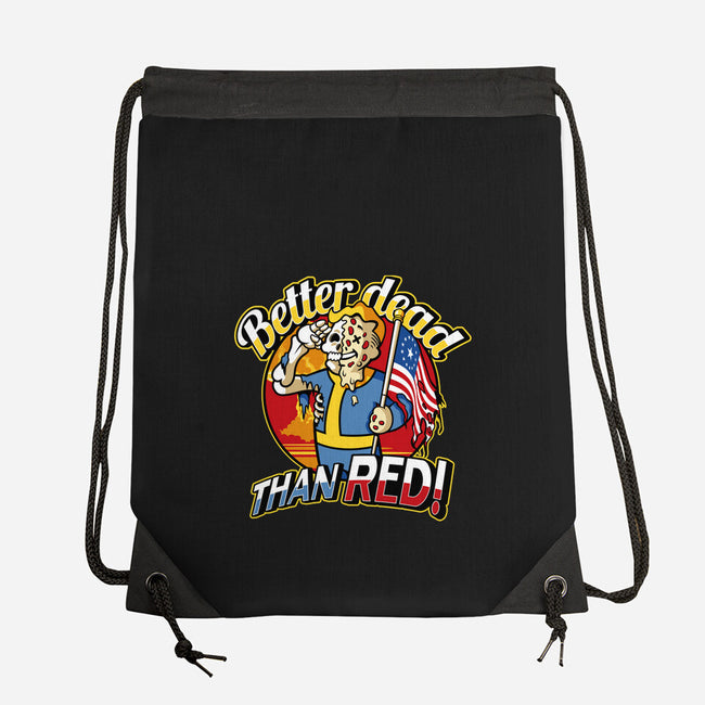 Better Dead Than Red-None-Drawstring-Bag-demonigote