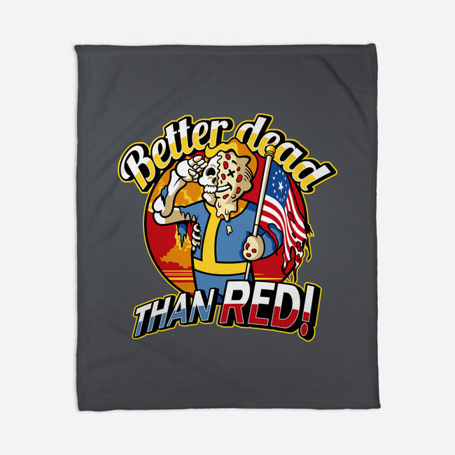 Better Dead Than Red-None-Fleece-Blanket-demonigote