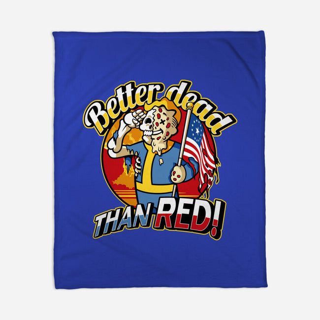 Better Dead Than Red-None-Fleece-Blanket-demonigote