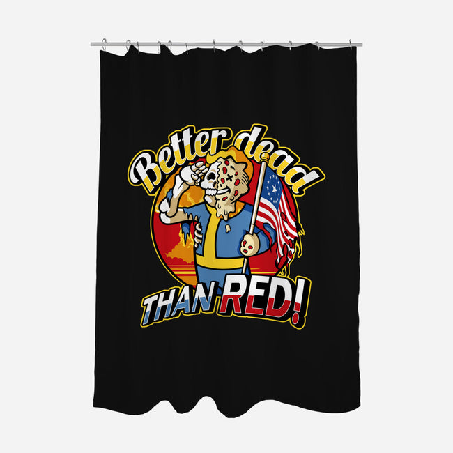 Better Dead Than Red-None-Polyester-Shower Curtain-demonigote