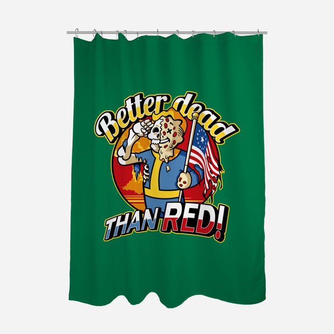 Better Dead Than Red-None-Polyester-Shower Curtain-demonigote