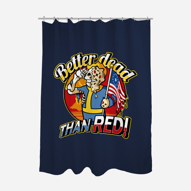 Better Dead Than Red-None-Polyester-Shower Curtain-demonigote