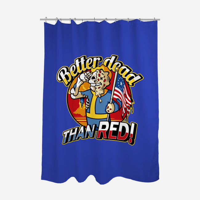 Better Dead Than Red-None-Polyester-Shower Curtain-demonigote