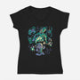 Well Of Despair-Womens-V-Neck-Tee-Henrique Torres