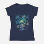 Well Of Despair-Womens-V-Neck-Tee-Henrique Torres