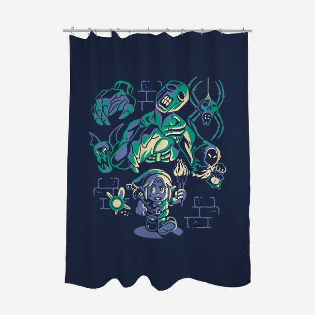 Well Of Despair-None-Polyester-Shower Curtain-Henrique Torres