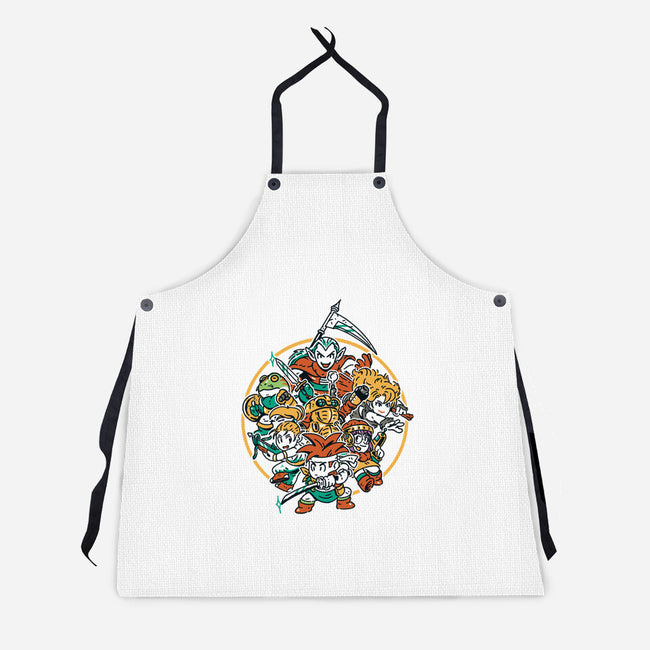 Time Adventure-Unisex-Kitchen-Apron-Henrique Torres