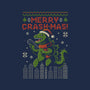 Christmas Godzilla-Mens-Long Sleeved-Tee-erion_designs