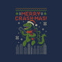 Christmas Godzilla-Mens-Basic-Tee-erion_designs
