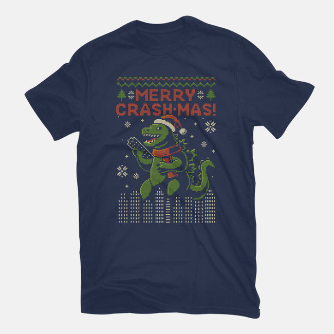 Christmas Godzilla-Mens-Heavyweight-Tee-erion_designs