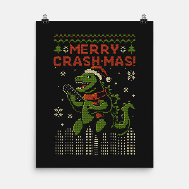 Christmas Godzilla-None-Matte-Poster-erion_designs