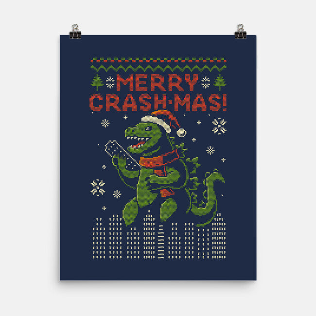 Christmas Godzilla-None-Matte-Poster-erion_designs