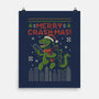 Christmas Godzilla-None-Matte-Poster-erion_designs