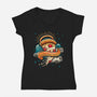 Heaven's Slice-Womens-V-Neck-Tee-Getsousa!