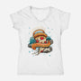 Heaven's Slice-Womens-V-Neck-Tee-Getsousa!