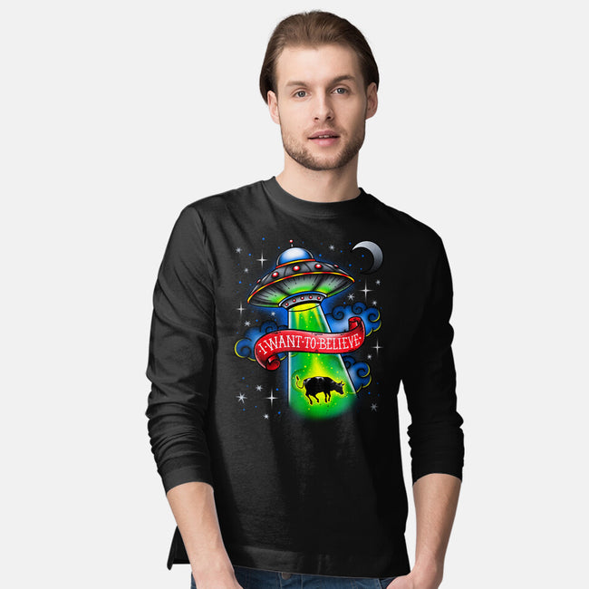 Believe-Mens-Long Sleeved-Tee-Getsousa!