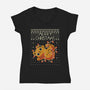 Christmas Kitty Cat-Womens-V-Neck-Tee-erion_designs