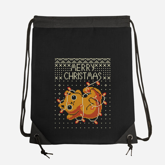 Christmas Kitty Cat-None-Drawstring-Bag-erion_designs