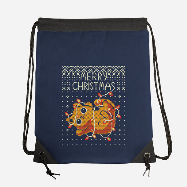 Christmas Kitty Cat-None-Drawstring-Bag-erion_designs