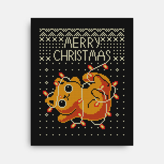 Christmas Kitty Cat-None-Stretched-Canvas-erion_designs