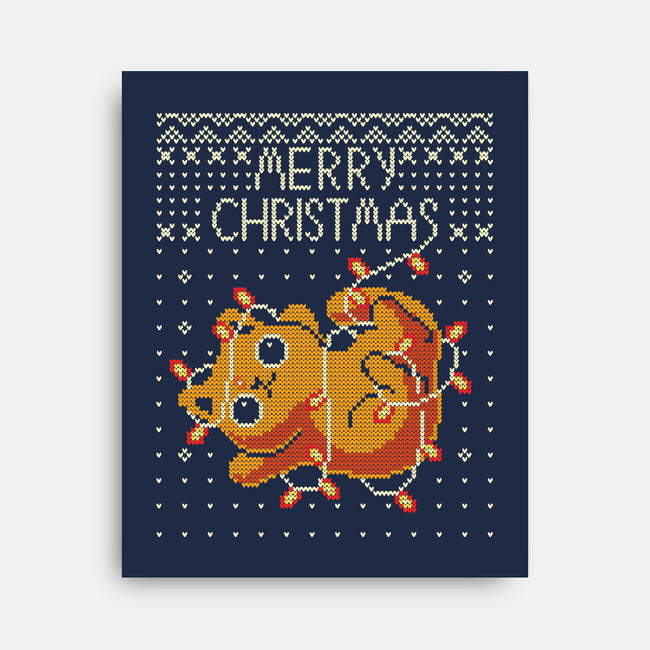 Christmas Kitty Cat-None-Stretched-Canvas-erion_designs