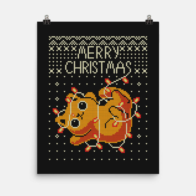 Christmas Kitty Cat-None-Matte-Poster-erion_designs