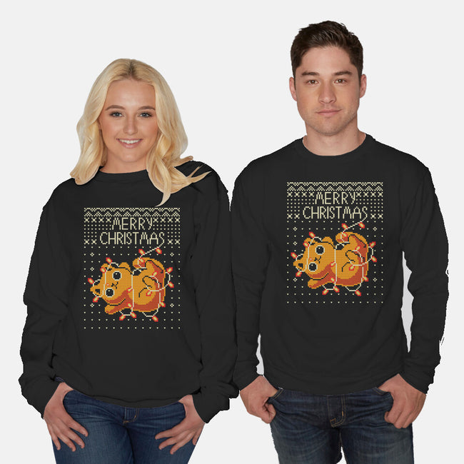Christmas Kitty Cat-Unisex-Crew Neck-Sweatshirt-erion_designs