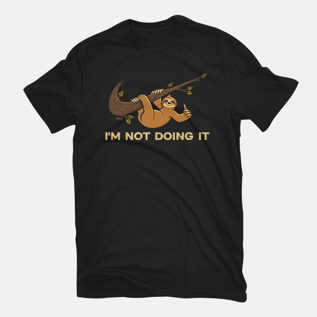 I'm Not Doing It-Womens-Fitted-Tee-worlddominationforcats